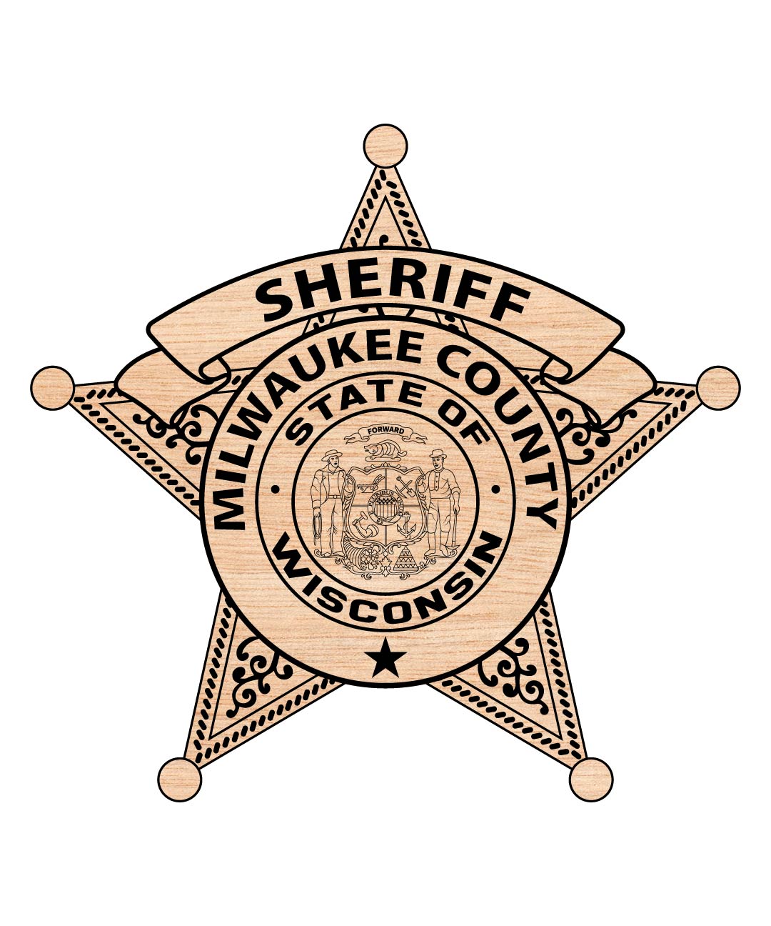 Milwaukee County Sheriff's Office Badge SVG