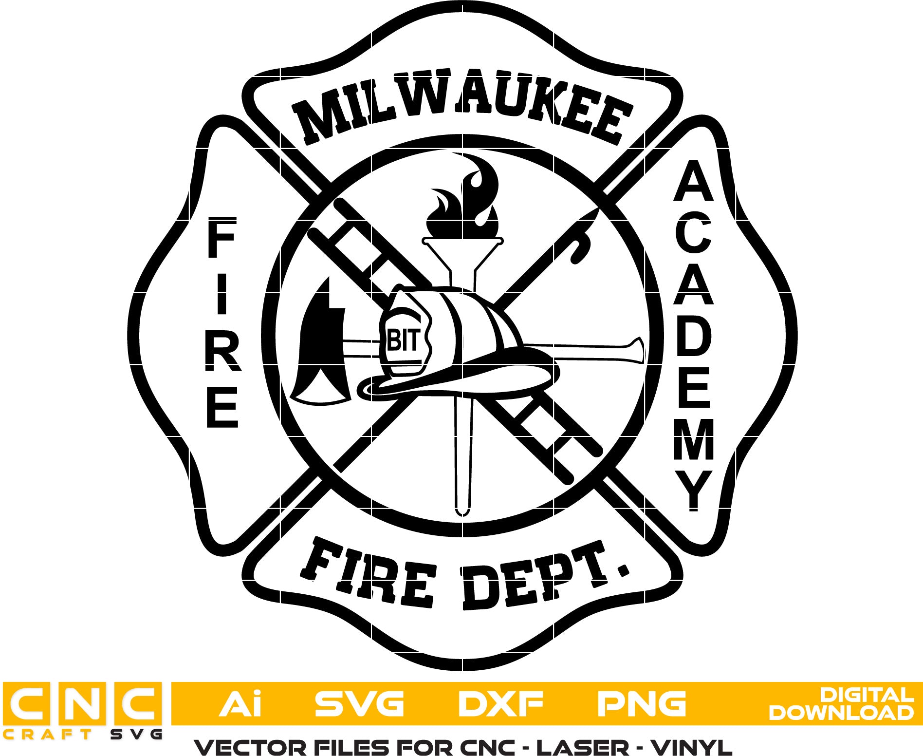 Milwaukee Fire Dept Badge, Milwaukee Fire Dept seal, Milwaukee Fire Dept vector art