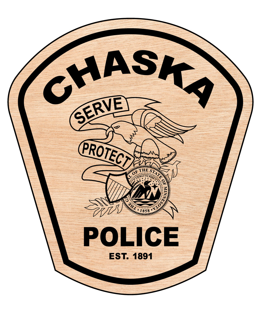 Chaska Police Patch SVG, Minnesota Police Patch Vector, Chaska Police Department Patch, Law Enforcement Patch SVG, Police Department Emblem Vector