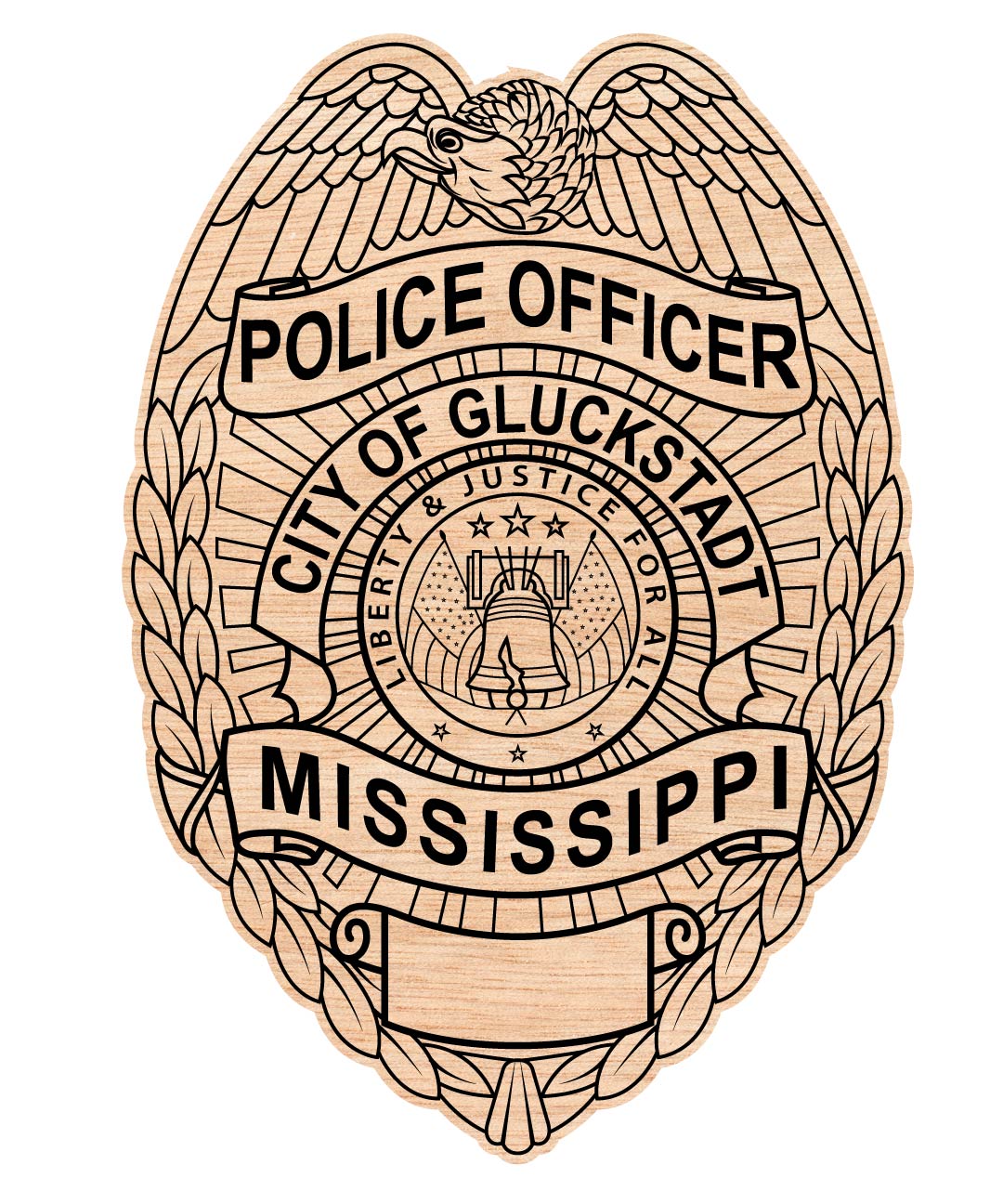 Mississippi Police Officer Badge, Police Badge, Police Officer Badge, Mississippi Police Badge