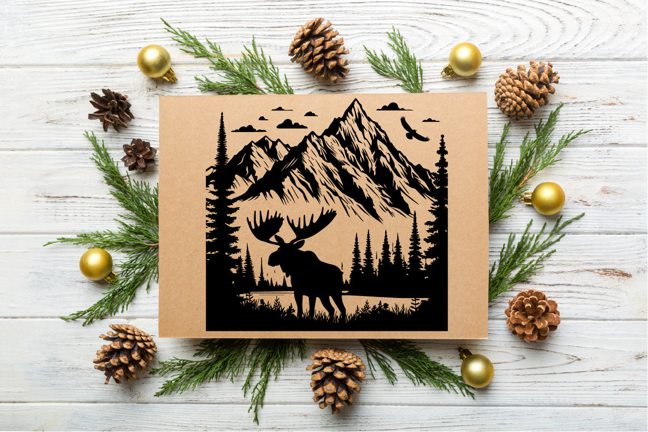 Moose Mountain Vector SVG