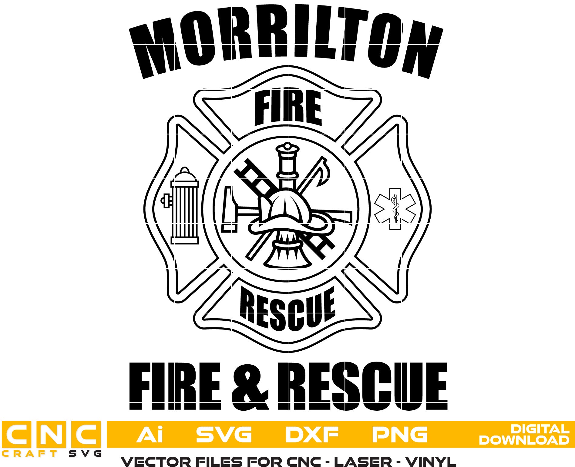 Morrilton Fire and Rescue Badge,Morrilton Fire vector art, Morrilton Fire svg File