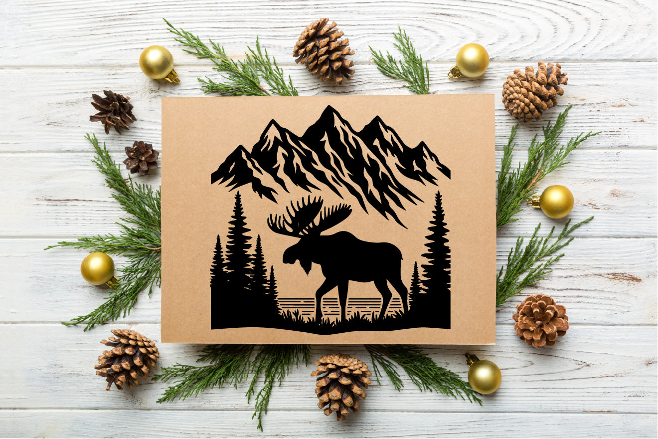 Mountain Moose SVG