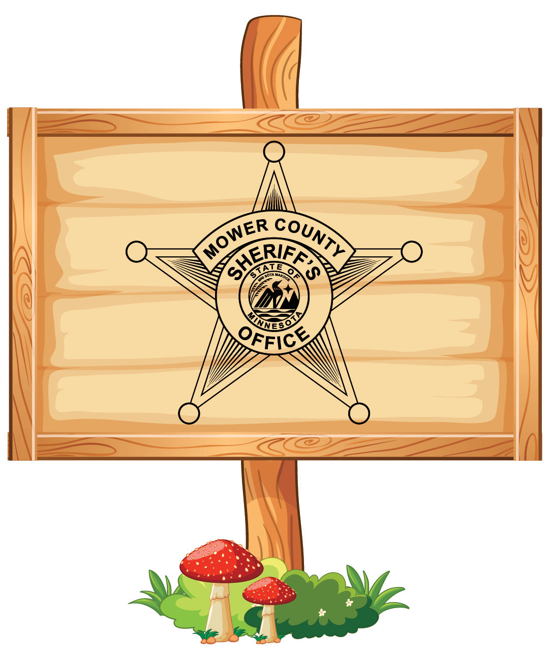 Mower County Sheriff Badge SVG | Law Enforcement Emblem for CNC & Printing