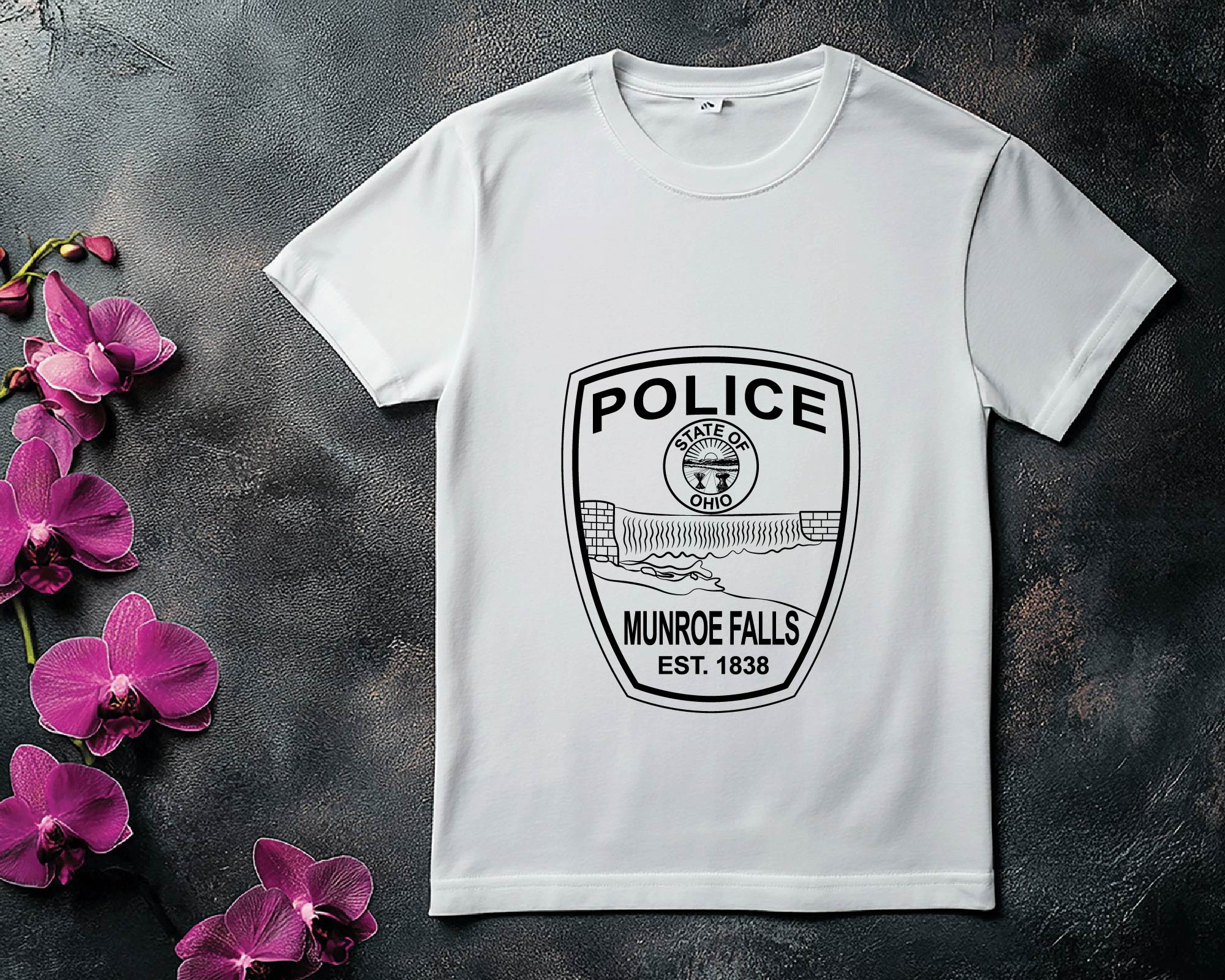 Munroe Falls Police Logo Vector, Police Department Logo SVG File, Munroe Falls Police Emblem Download, Police Logo for Engraving, Munroe Falls PD Vector Badge, Police Logo SVG for Cricut, Law Enforcement Logo Vector File, Police Department Emblem SVG, Munroe Falls Police Design for Laser Engraving