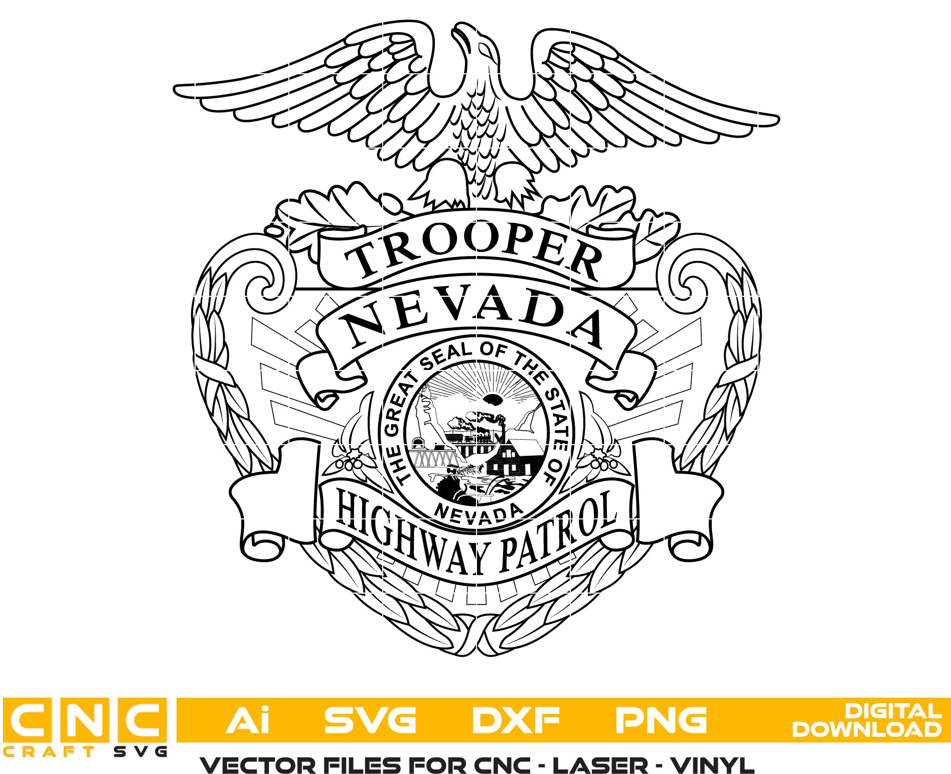 Nevada Highway Patrol Trooper Badge