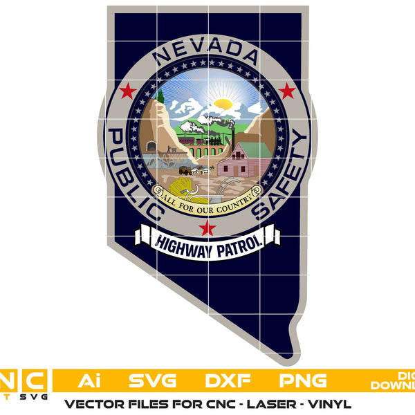 Nevada State Police Highway Patrol Patch Color File – Law Enforcement