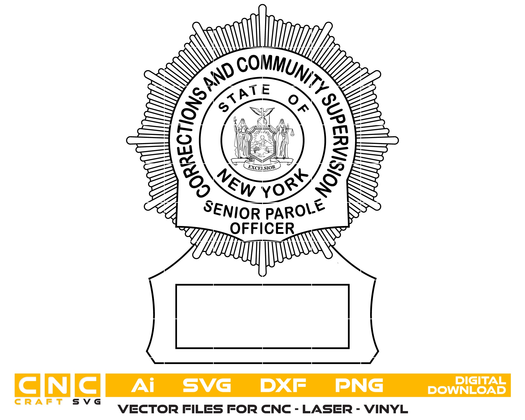 New York Corrections And Community Supervision Officer Badge