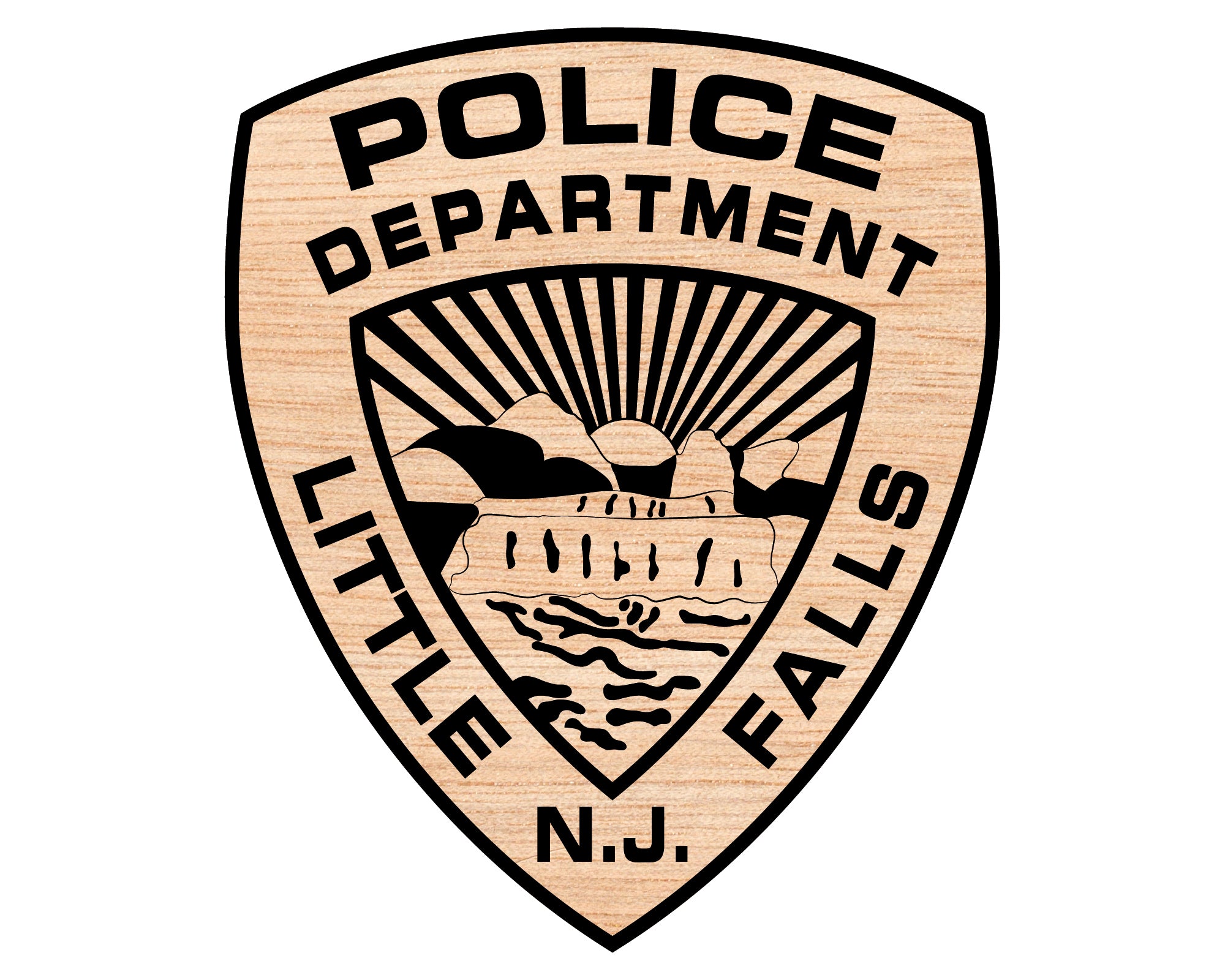 Little Falls NJ Police Patch SVG, New Jersey Police Logo Vector, Little Falls Police Badge SVG, NJ Law Enforcement Patch SVG, Police Shield Vector File