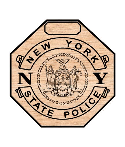 New York State Police Badge SVG, NY State Police Emblem Vector, New York Police Badge SVG, State Trooper Badge Vector, NY Law Enforcement Emblem