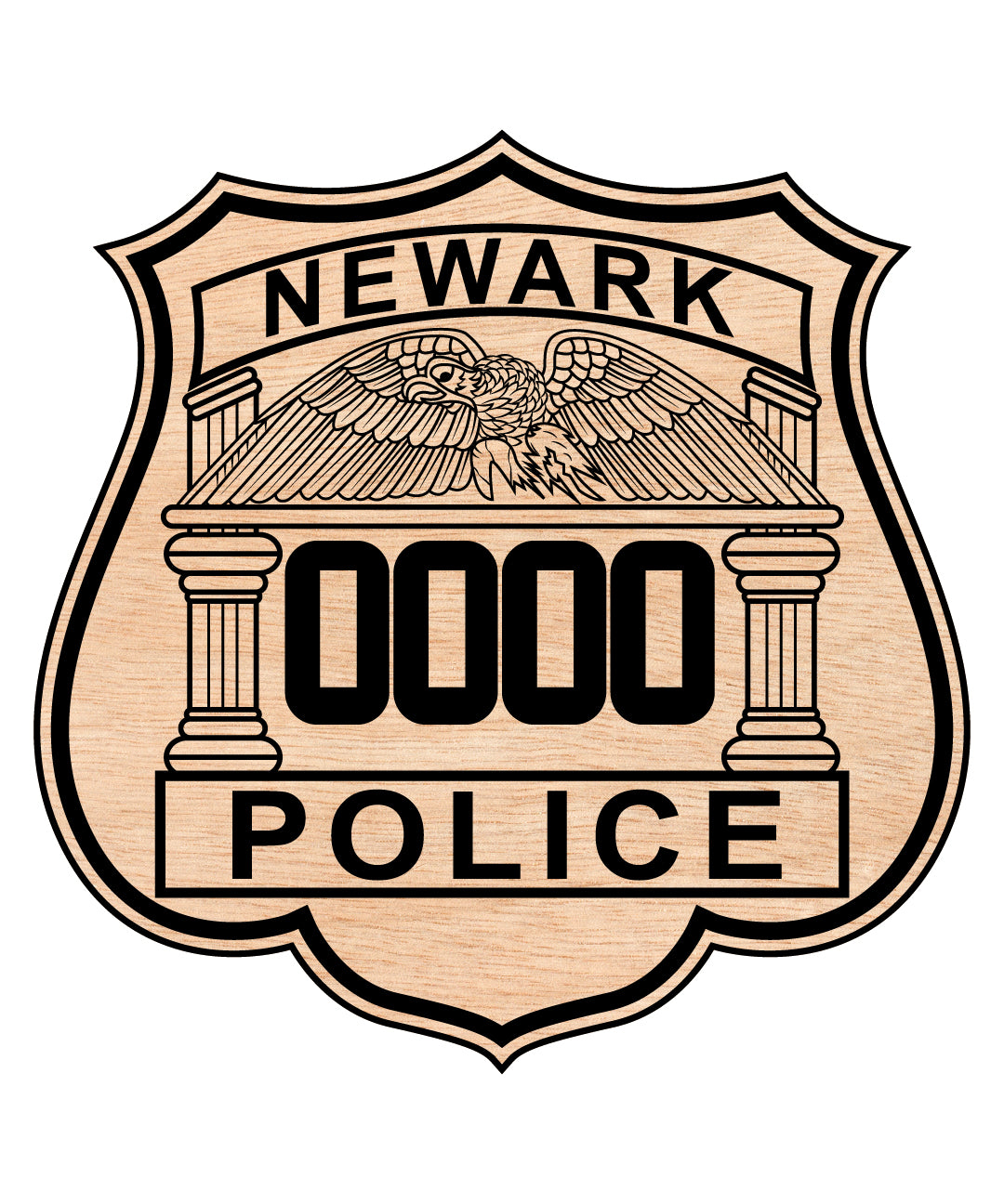 Newark Police Badge SVG, New Jersey Police Badge Vector, Newark Police Department Badge, Law Enforcement Badge SVG, Police Officer Badge Vector