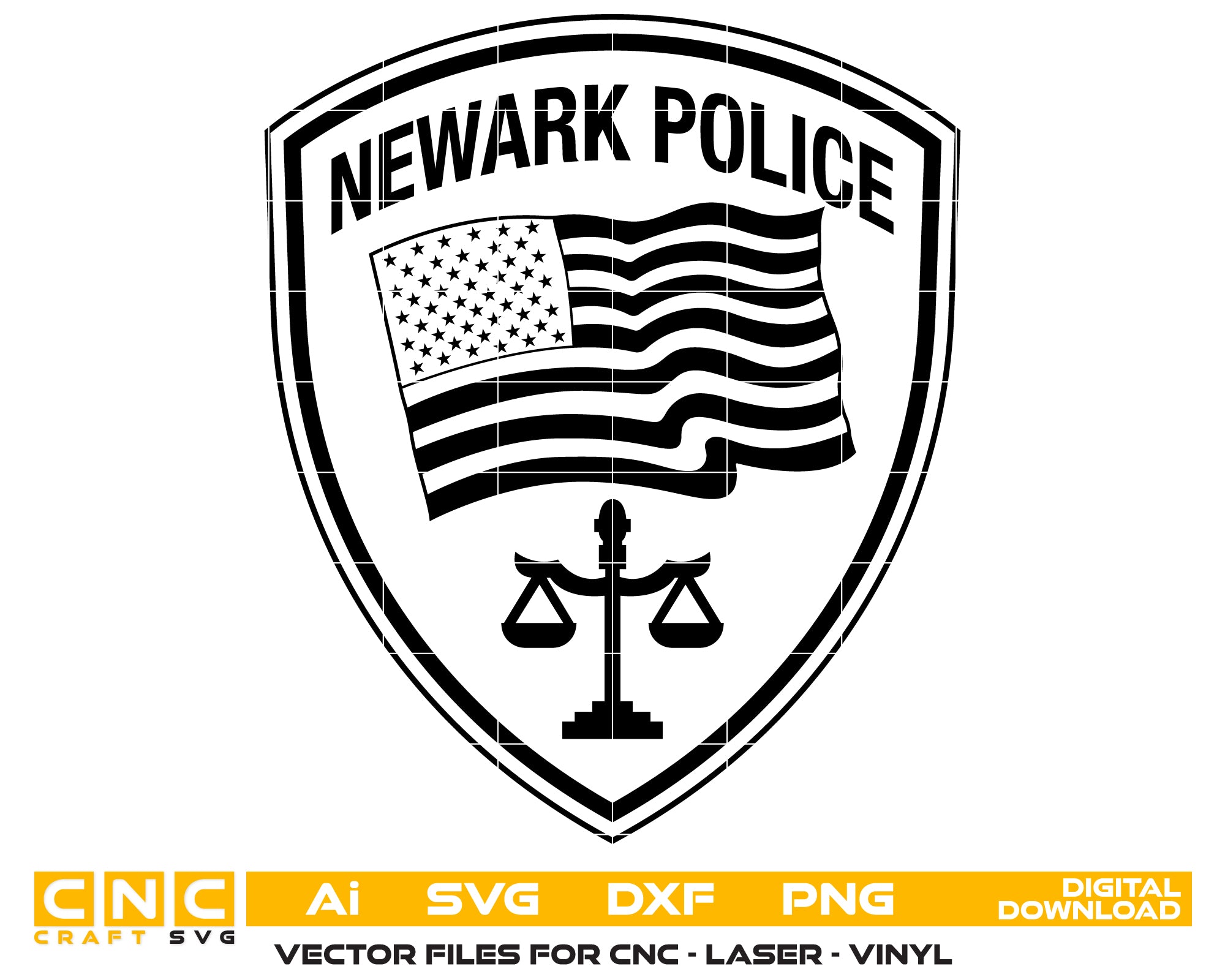 Newark Police Department Patch SVG, Newark CA Police Patch Vector, Newark California Police Emblem, Police Patch SVG, Law Enforcement Patch Vector File