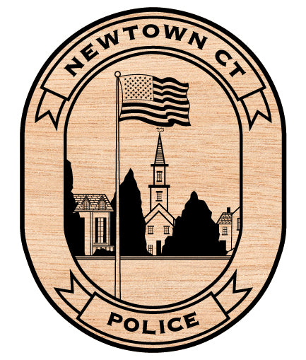Newtown Police Department Patch SVG, Newtown CT Police Patch Vector, Connecticut Police Emblem, Police Shoulder Patch SVG File, Law Enforcement Patch Vector