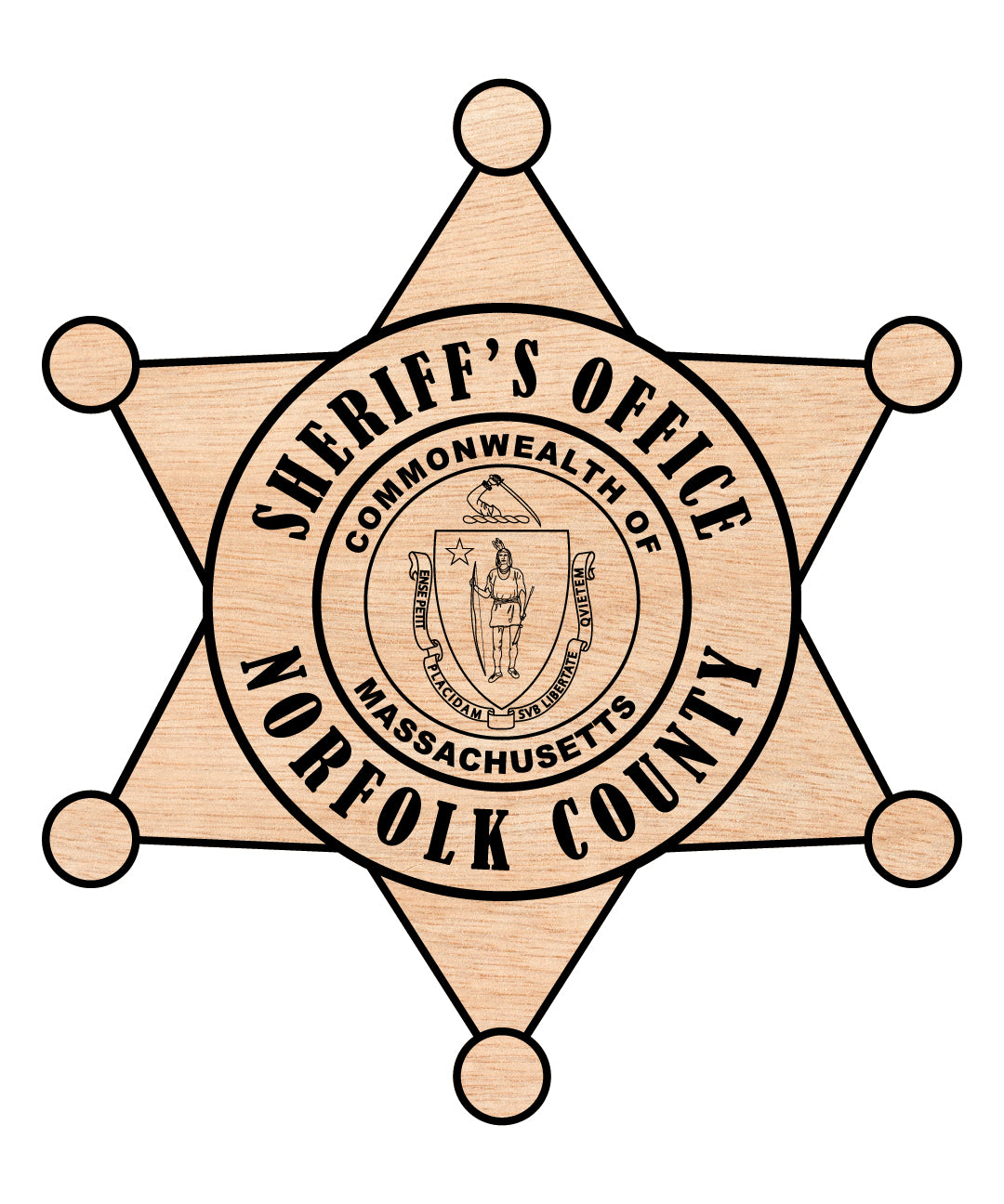 Norfolk County Sheriff’s Office Badge SVG, Massachusetts Sheriff Badge Vector, Norfolk County Law Enforcement Badge, Sheriff’s Office Badge SVG, Police Badge Vector
