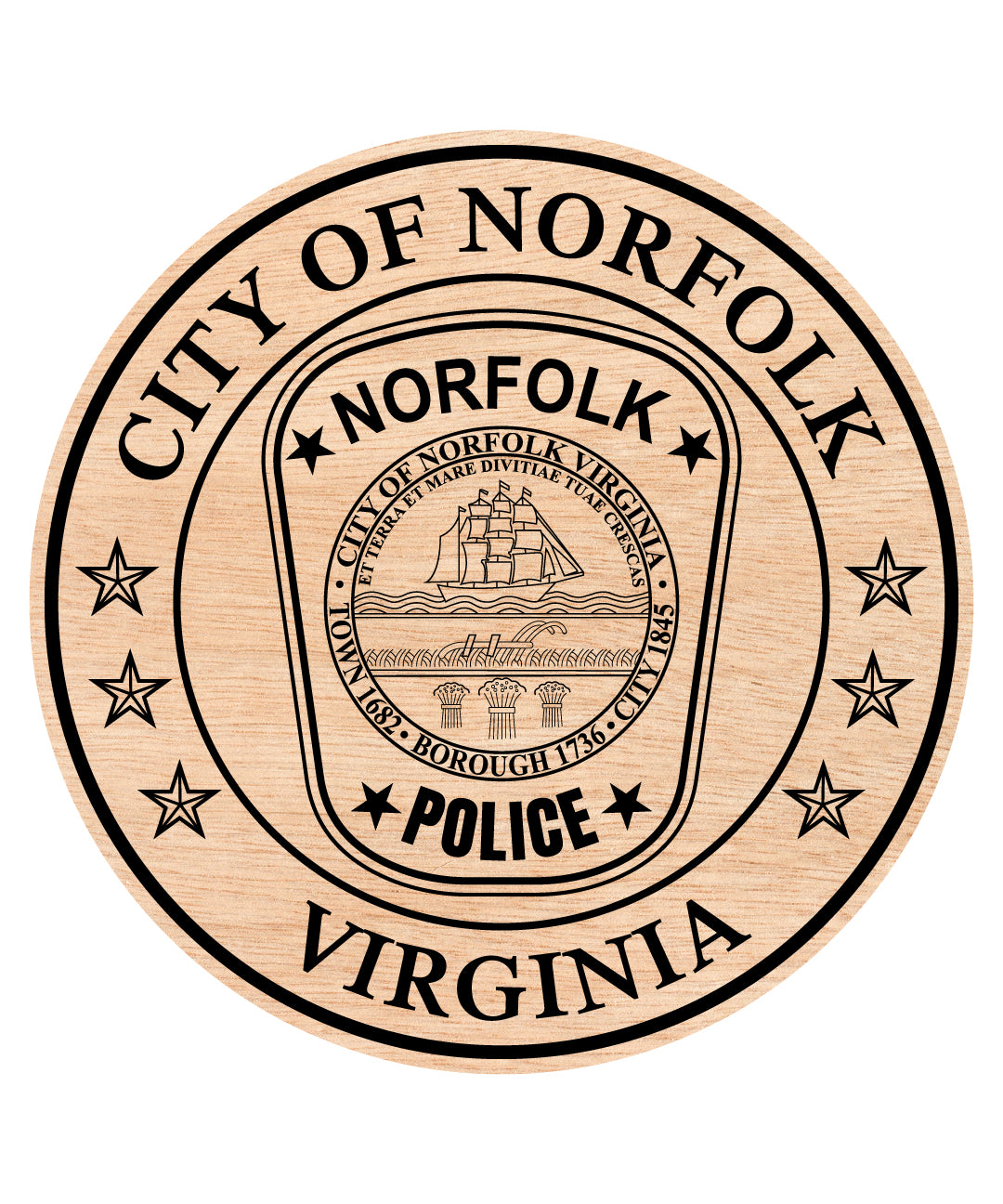 Norfolk Police Department Patch SVG, Norfolk VA Police Patch Vector, Virginia Police Emblem, Police Shoulder Patch SVG, Law Enforcement Patch Vector File