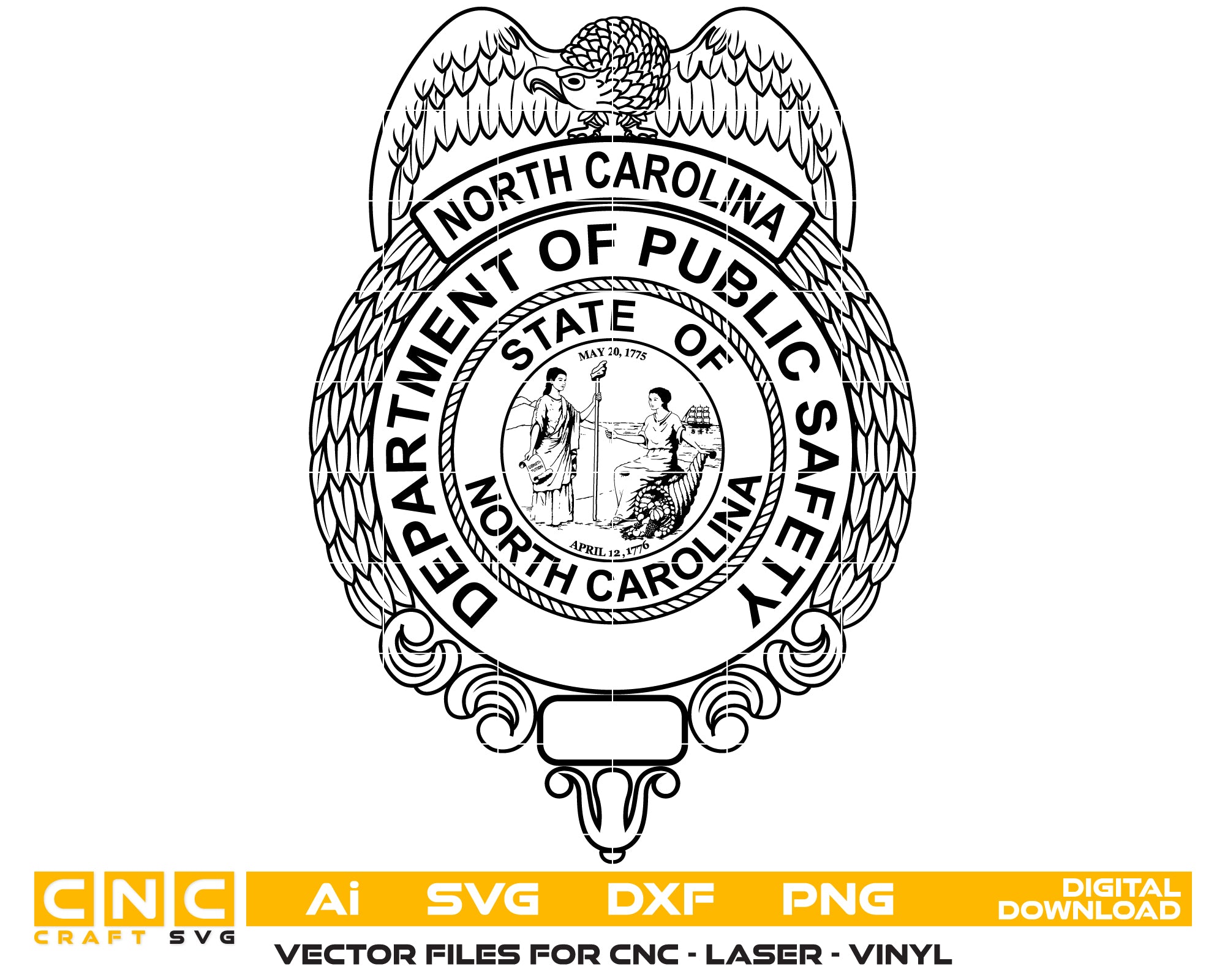 North Carolina Department of Public Safety Badge