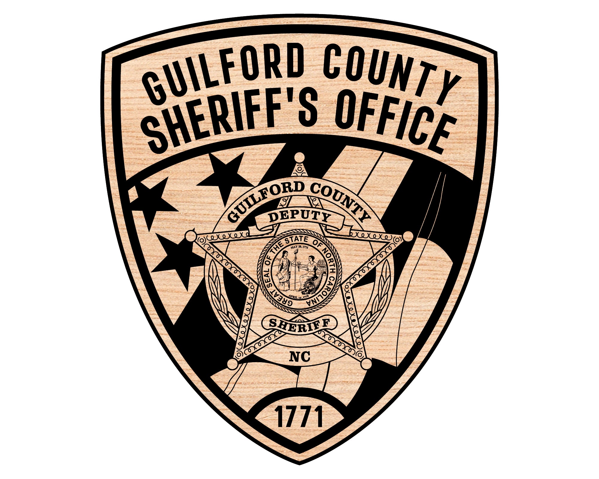 Guilford County Sheriff Patch SVG, North Carolina Sheriff Vector, Guilford County Police SVG, Law Enforcement Patch Design, NC Sheriff Logo, Sheriff Badge SVG