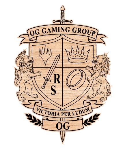OG Gaming Group Crest Logo SVG, OG Esports Team Emblem, Gaming Logo Vector Design, OG Gaming Badge SVG, Esports Crest Logo Design