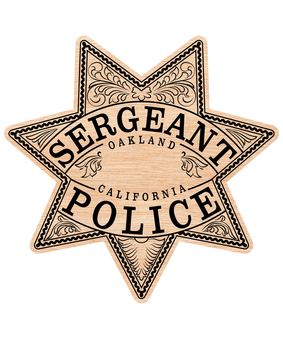 Oakland Police Sergeant Badge, California