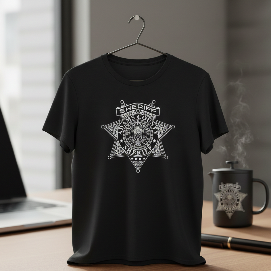 Adams County Colorado Sheriff Emblem SVG

Colorado Police Badge CNC File

Western Scrollwork Sheriff Star Vector

Law Enforcement Badge for Engraving

Adams County CO Sheriff Logo SVG