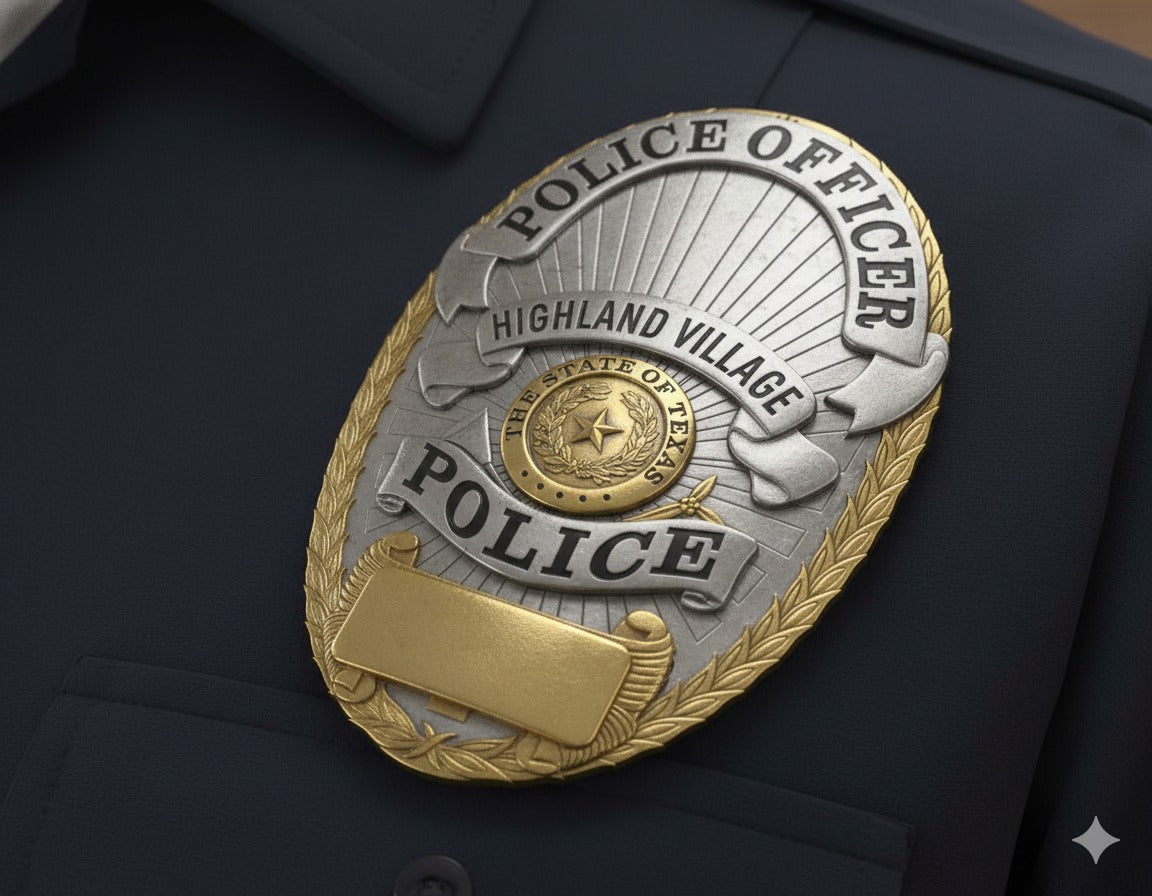 Highland Village Police Officer Badge SVG
Highland Village Police Badge Vector
Highland Village Police Emblem Design
Police Officer Badge SVG Highland Village
Highland Village Law Enforcement Badge