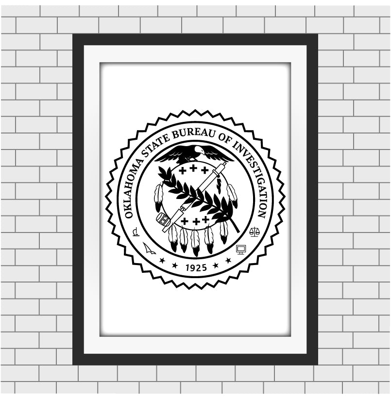 Oklahoma State Bureau of Investigation (OSBI) Logo Vector Art – Digital Download