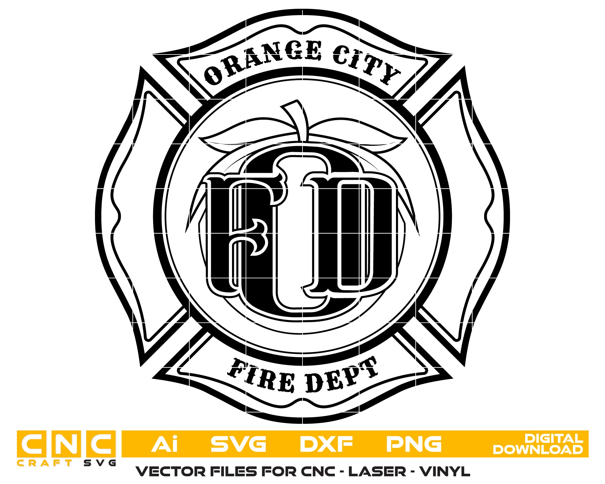 Orange City Fire Department Badge