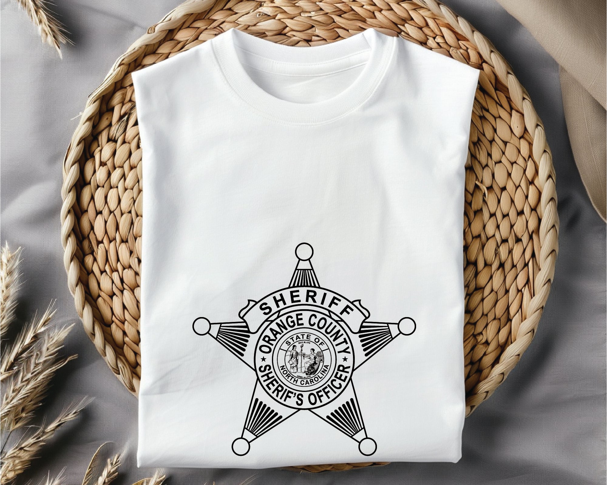 Orange County Sheriff Badge SVG, Sheriff Office Vector, Orange County Police Badge, Law Enforcement SVG, Sheriff Emblem Design, Police Badge Vector