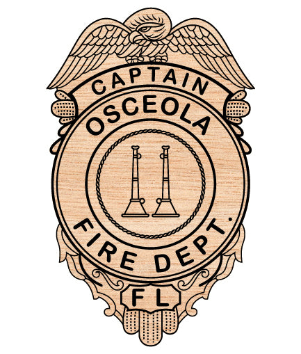 Osceola Fire Dept Captain Badge SVG
Osceola Fire Captain Badge Vector
Osceola Fire Officer Emblem Design
Fire Captain Badge SVG Osceola
Osceola Fire Dept Emblem