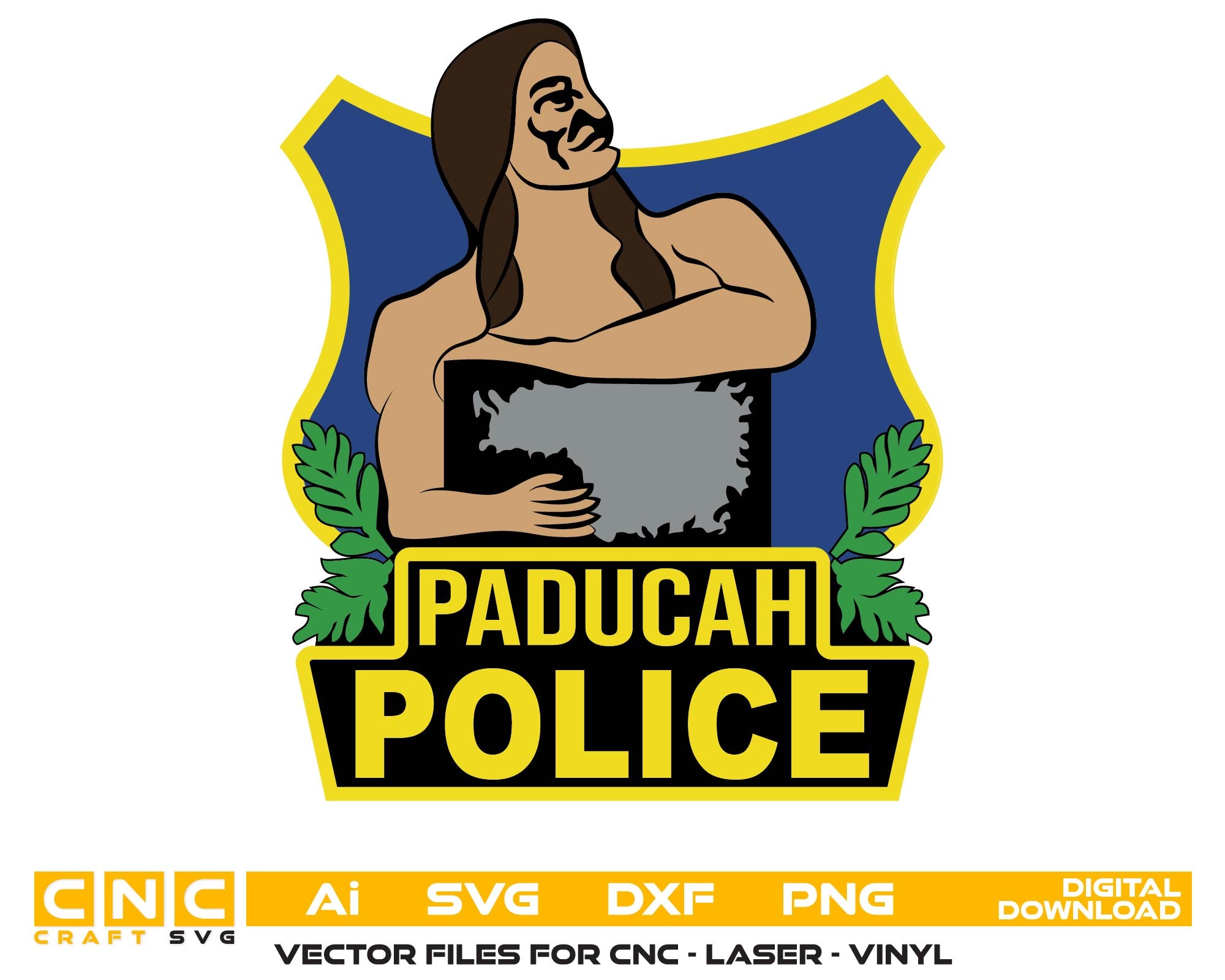 Paducah Police Department Logo SVG, Kentucky Police Logo Vector, Paducah KY Police Emblem, Law Enforcement Logo Design, Police Patch Vector, Color Printing File