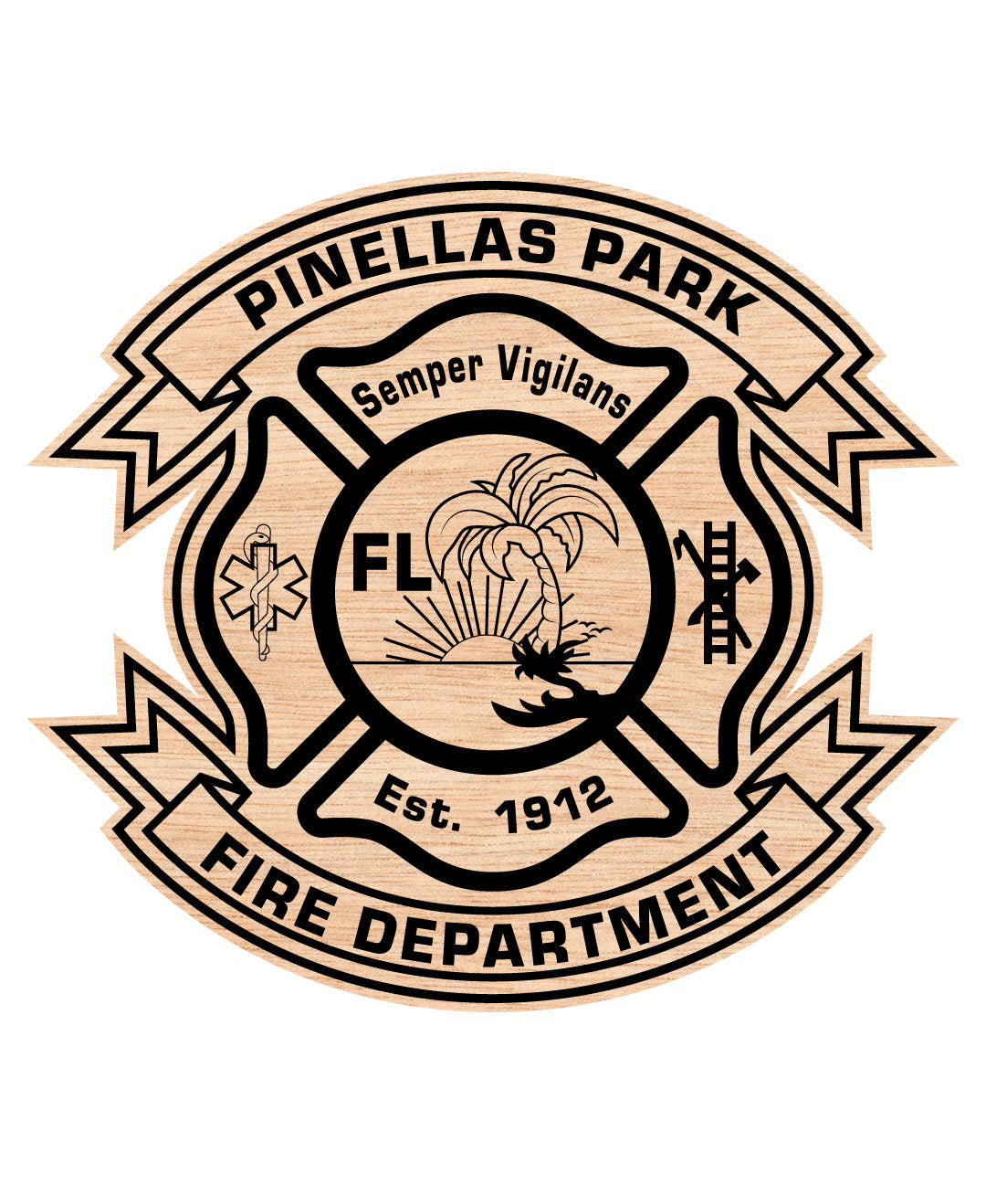 Pinellas Park Fire Department Badge