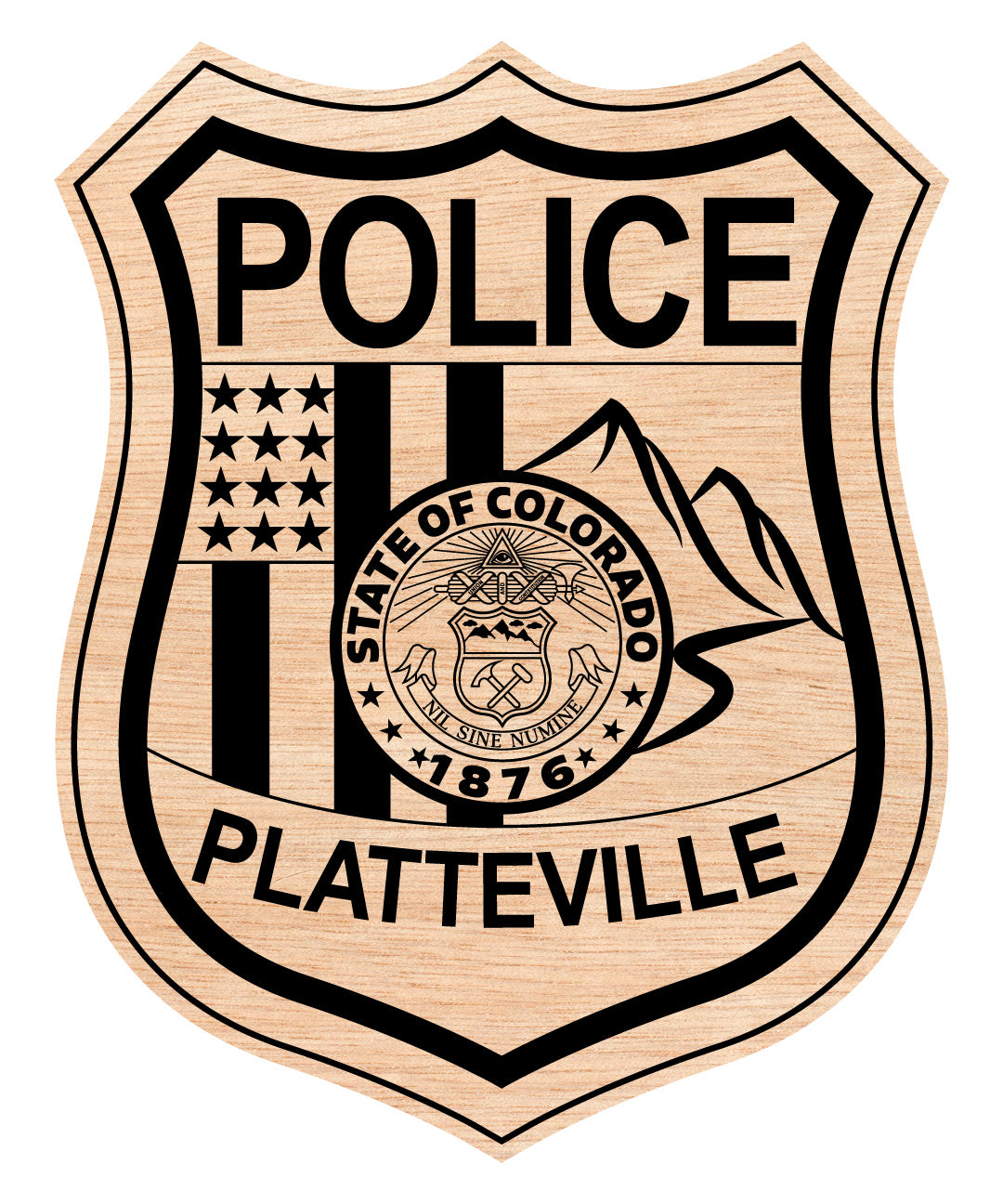 Platteville Police Badge
