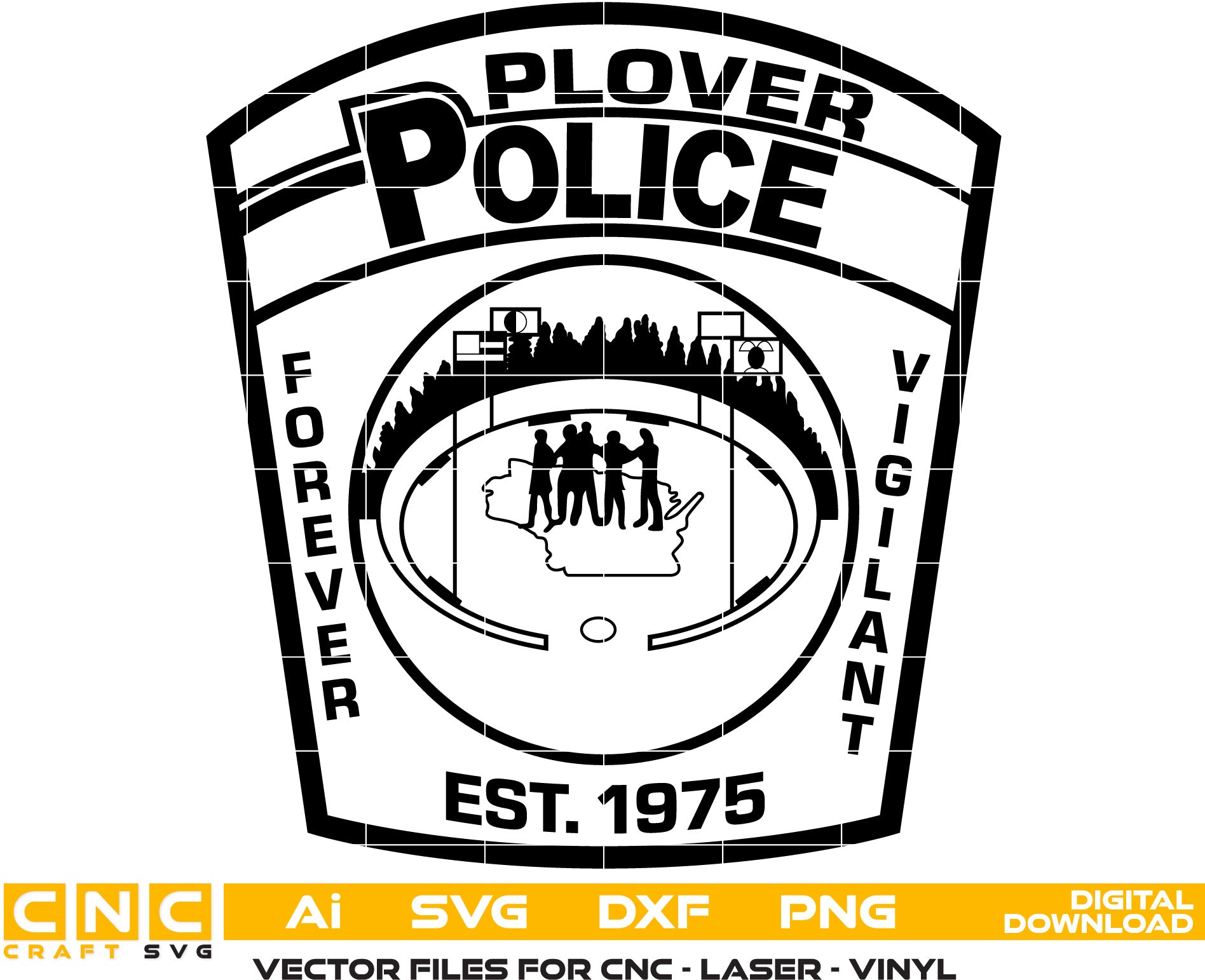 Plover Police Badge, Plover Police Seal,Plover Police logo, Plover Police vector art