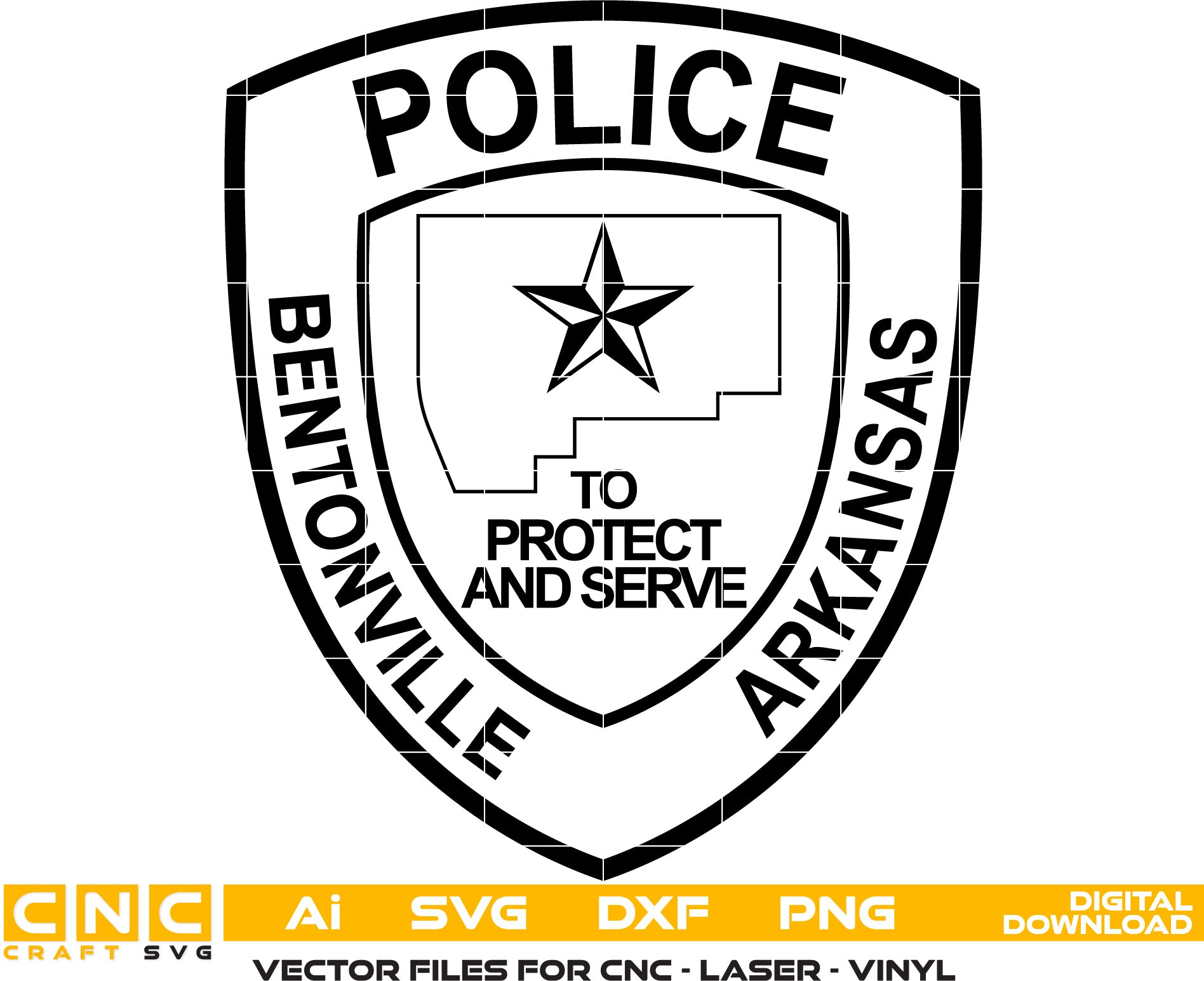 Police Badge,Bentonville, Arkansas Police Badge, Police Badge,Bentonville Badge, Police Badge,Bentonville vector art