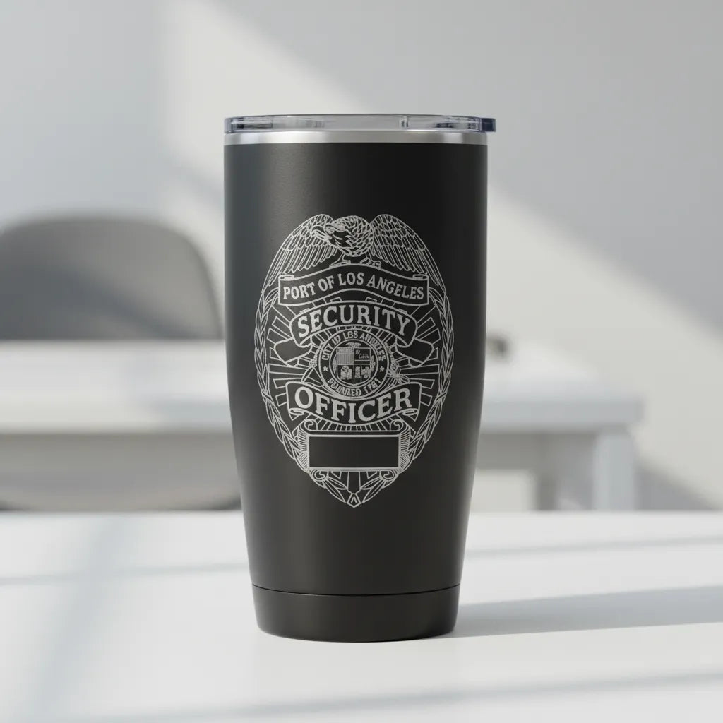 Port of Los Angeles Security Badge SVG

California Security Officer Vector Design

Eagle Badge Blank Panel Engraving File

Port of LA Security Sign CNC File

City of Los Angeles Seal Vector for Laser Cutting