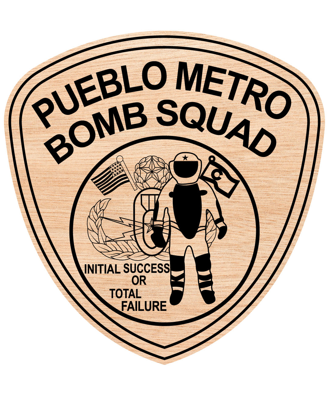 Pueblo Metro Bomb Squad Police Department Badge, Colorado
