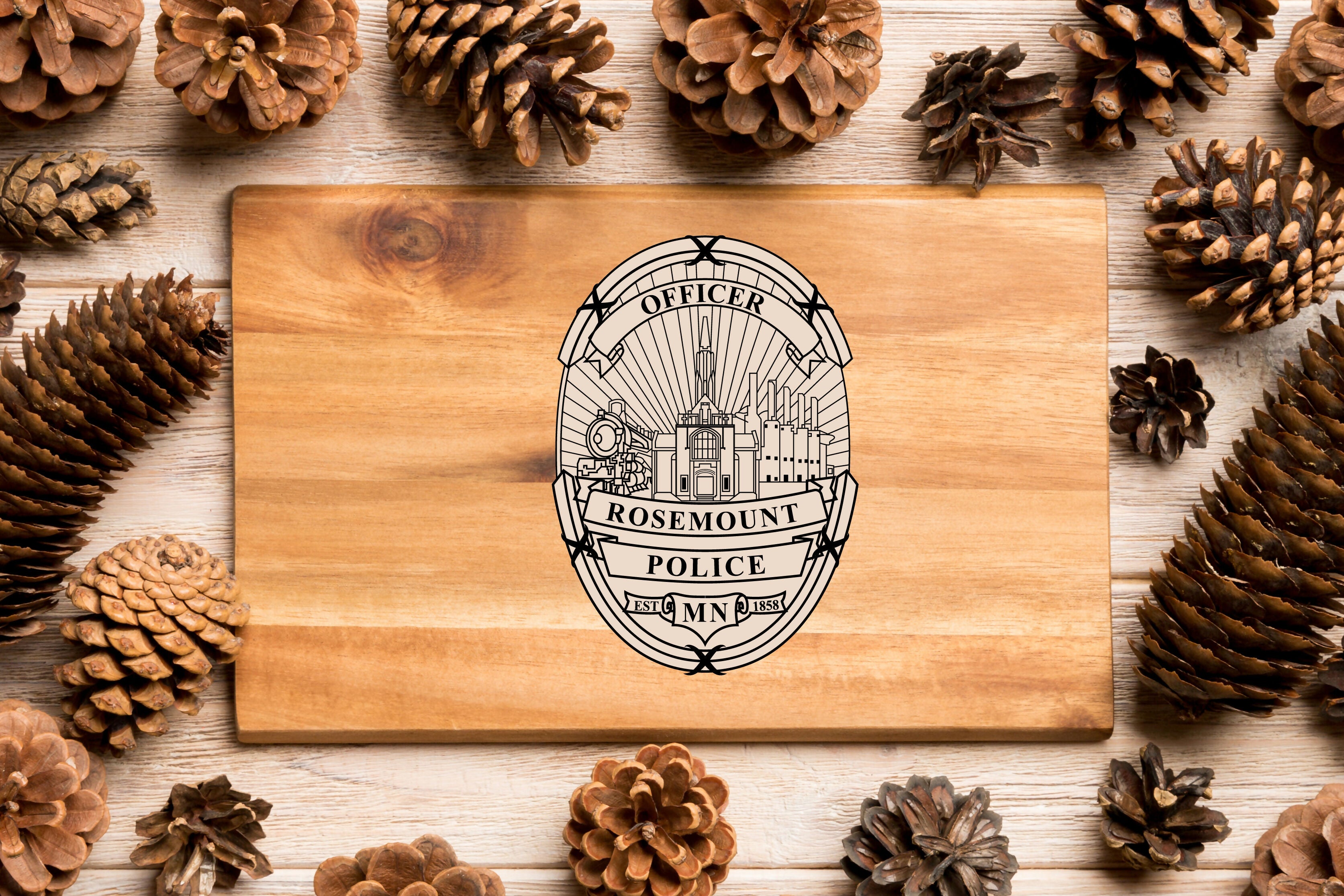 Rosemount Police Officer Badge-01-01