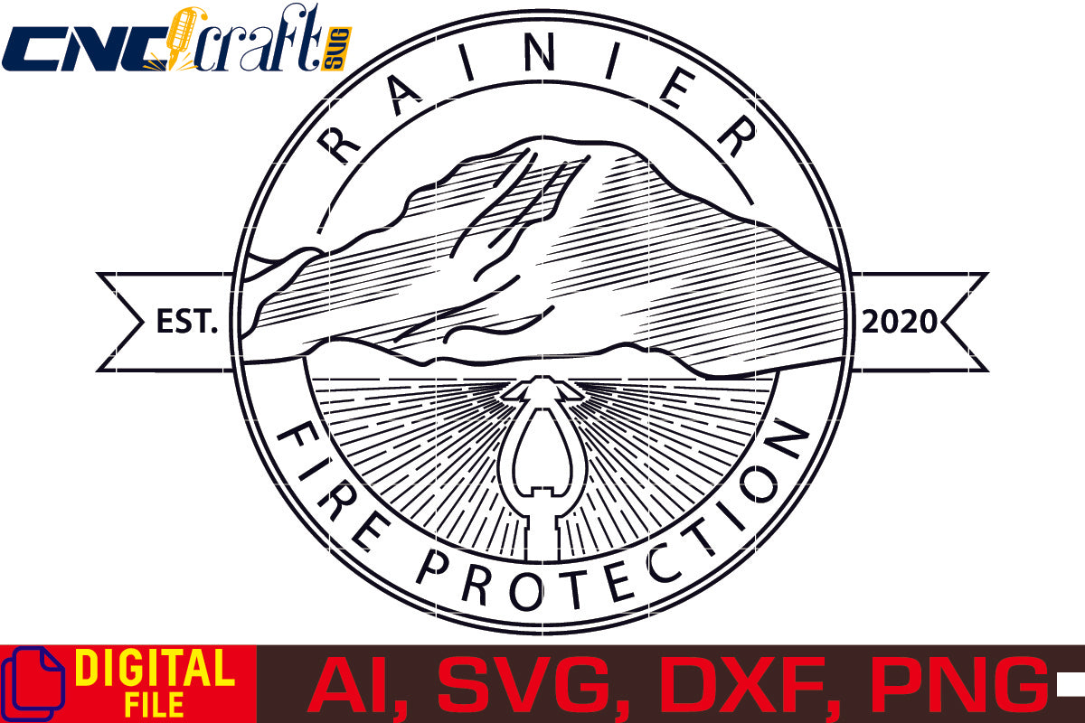 Rainier Fire Protection logo vector file