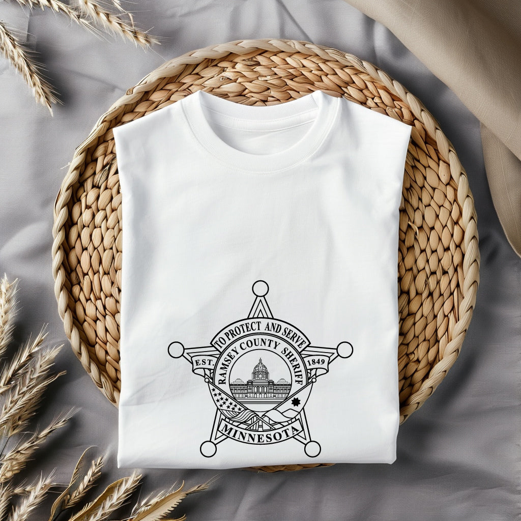 Ramsey County Sheriff Badge SVG, Minnesota Sheriff Badge, Ramsey County Sheriff Emblem, Law Enforcement Vector, Minnesota Police SVG