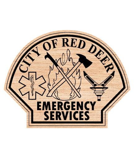 Red Deer Emergency Services Badge