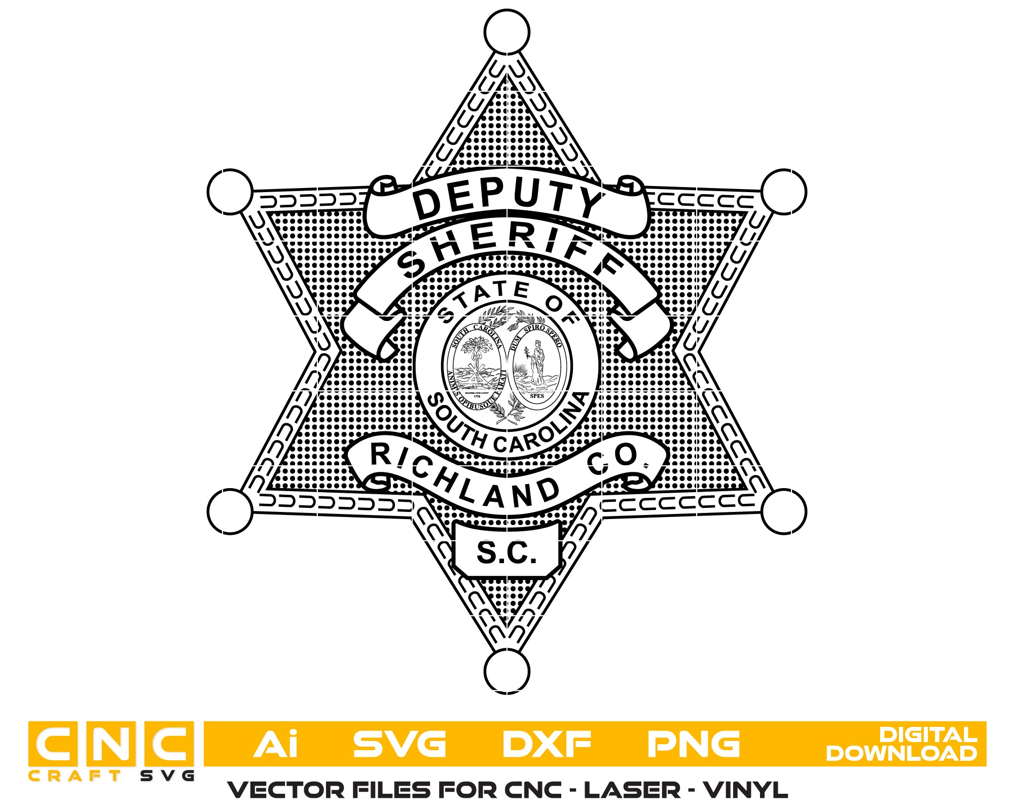 Richland County Deputy Sheriff Badge