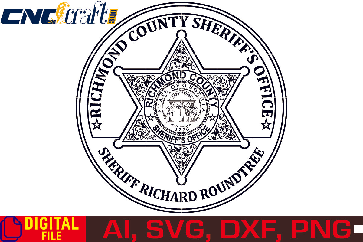 Richmond County Sheriff  Badge vector file
