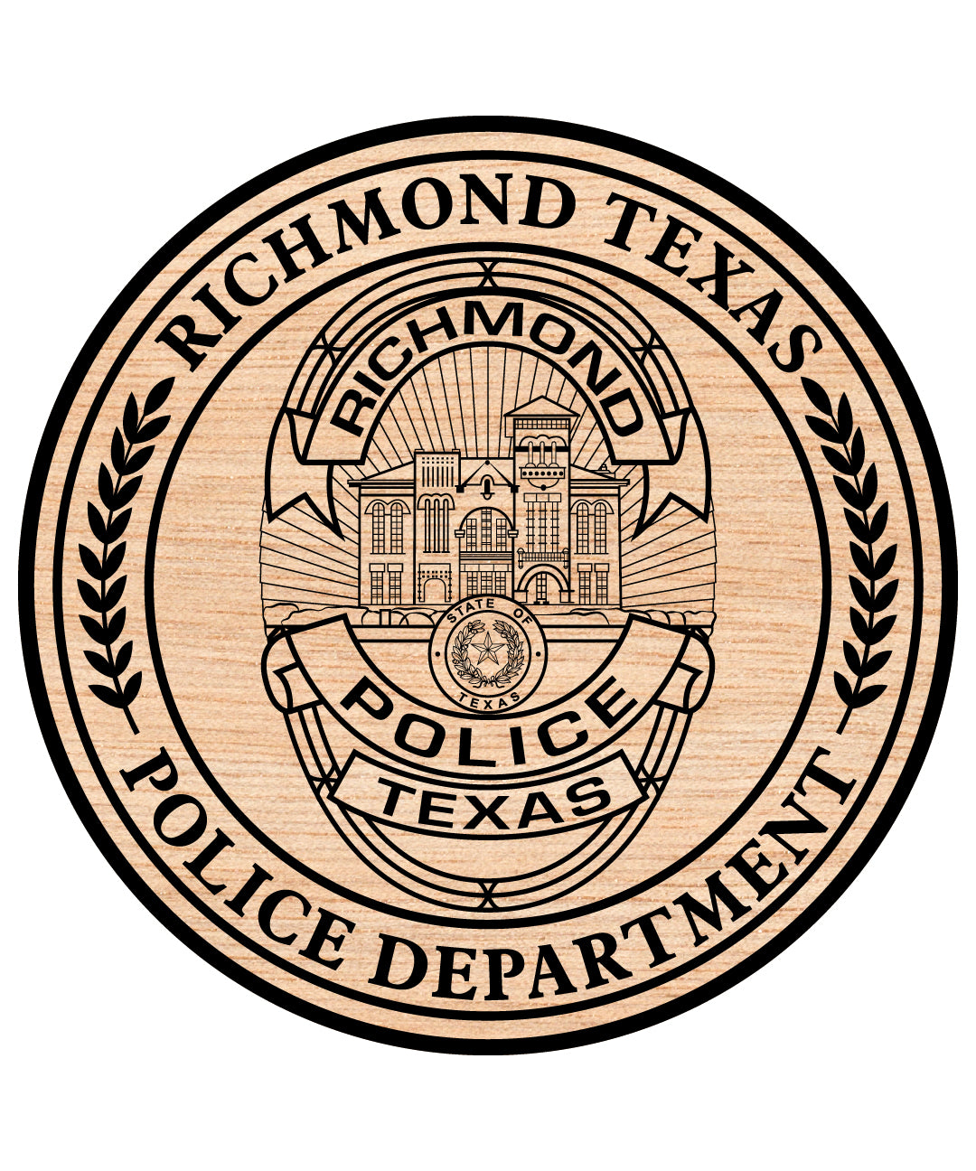Richmond, Texas Police Badge SVG