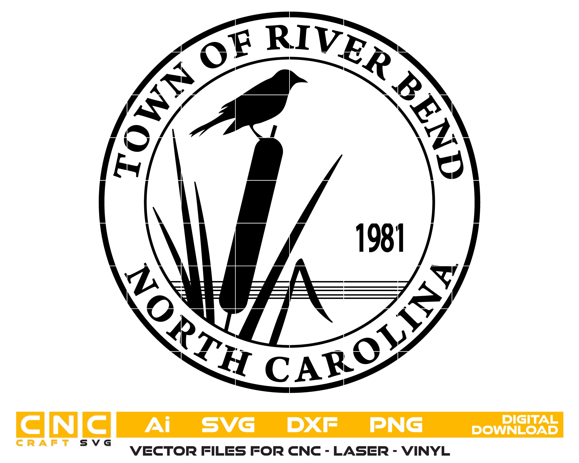 River Bend Seal SVG