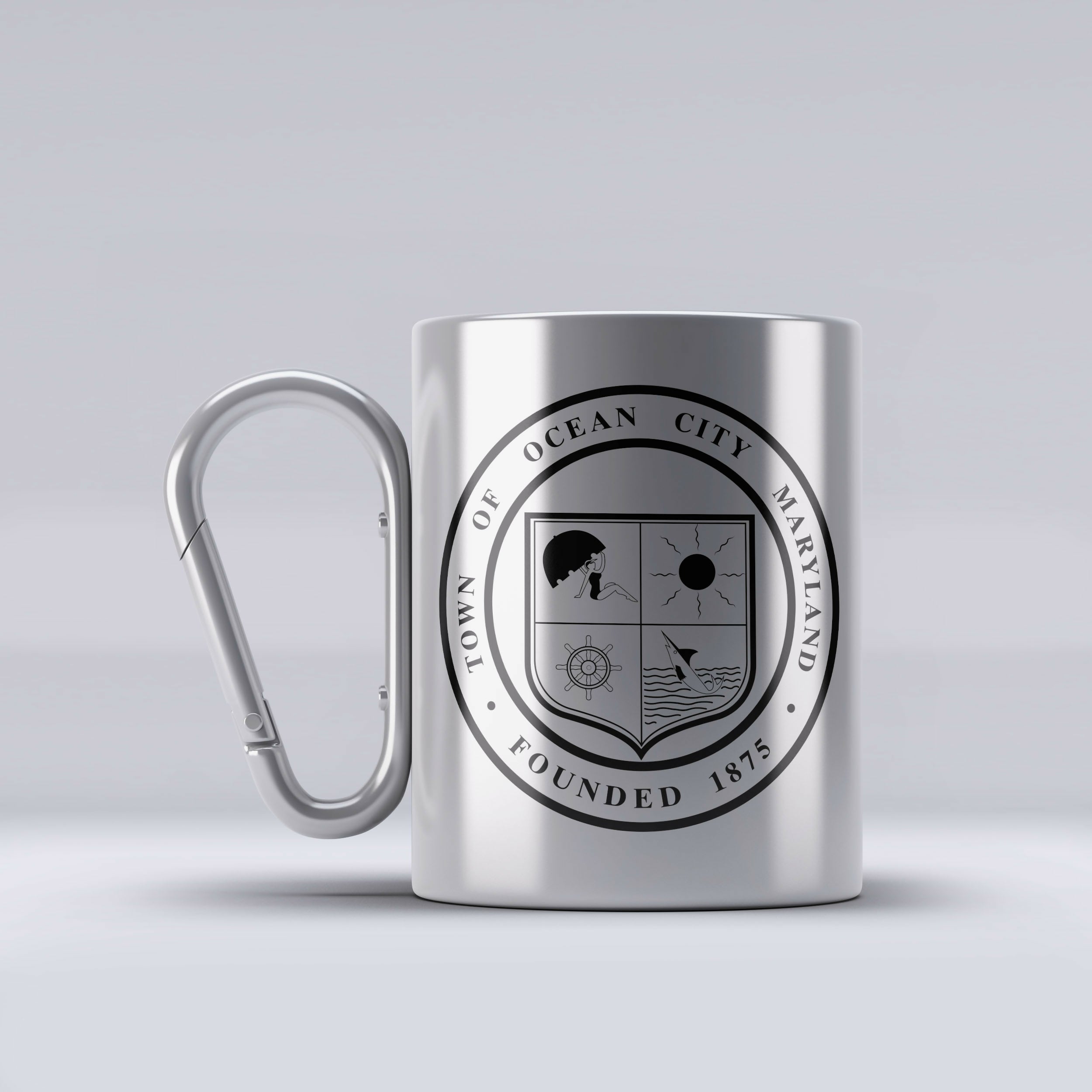 Town Of Ocean City Maryland Founded  Mug