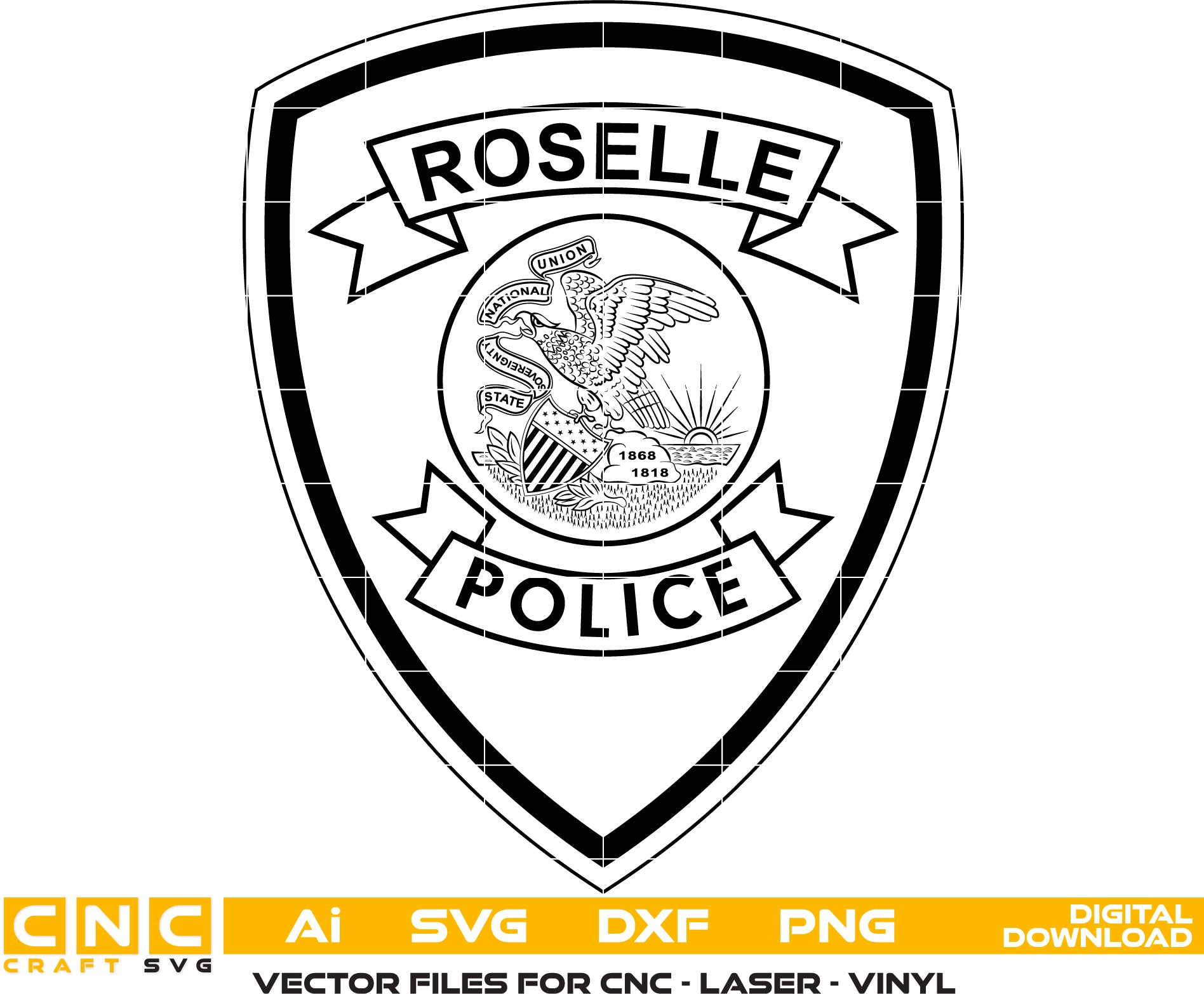 Roselle Police Badge