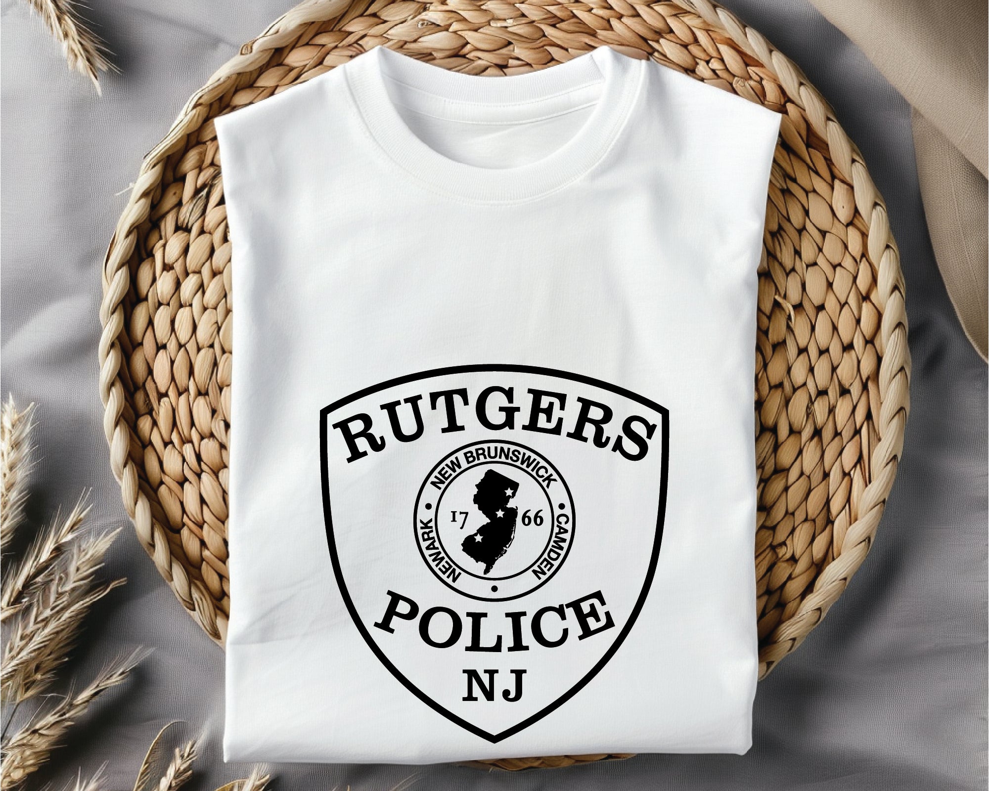 Rutgers University Police Patch SVG, Rutgers Police Logo Vector, University Law Enforcement Patch SVG, Rutgers Police Badge Design, Police Patch SVG File