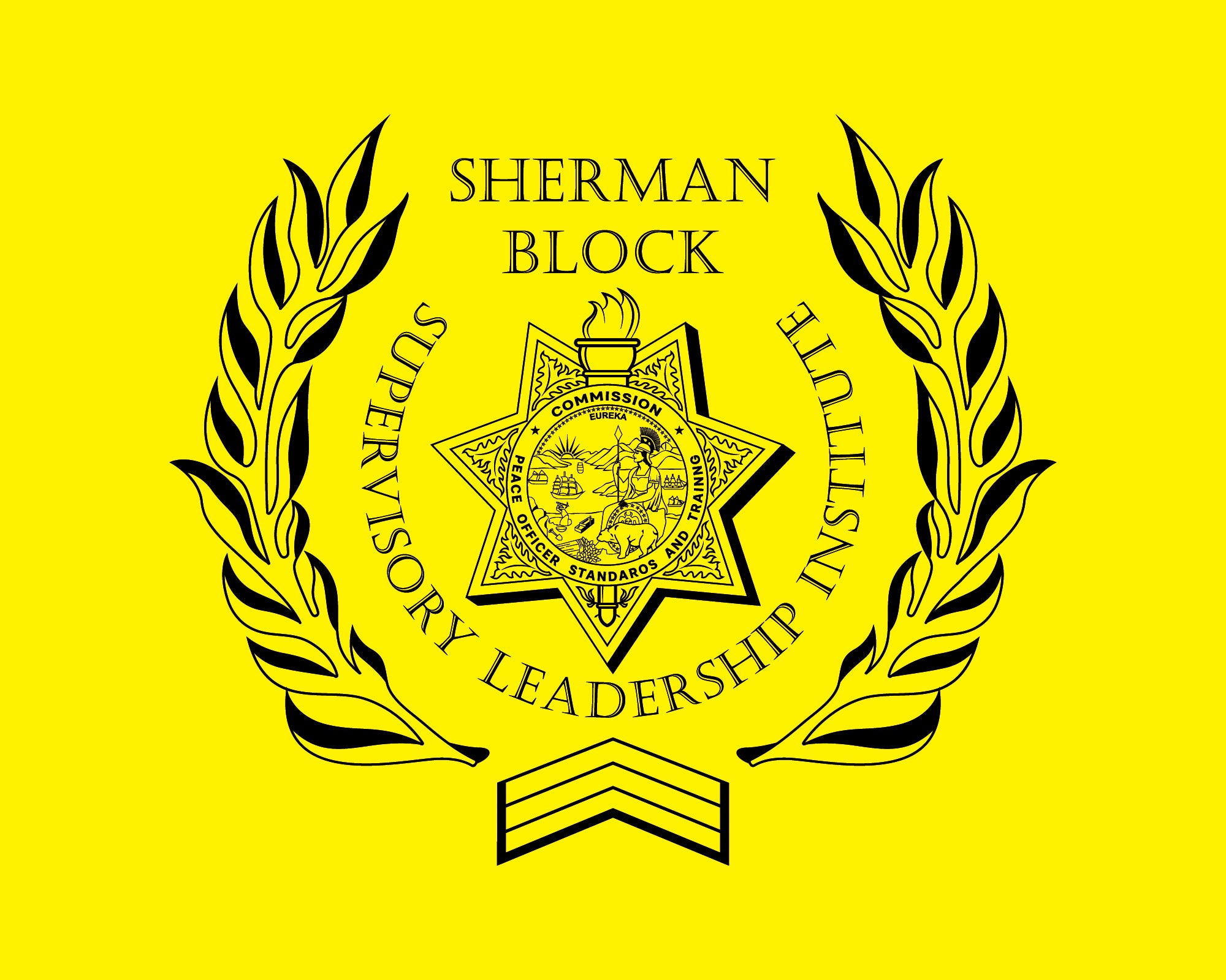 Sherman Block Logo SVG, Supervisory Leadership Institute Vector, Law Enforcement Training Logo, SBLI Badge Design, Leadership Program Vector File, SBLI Logo SVG