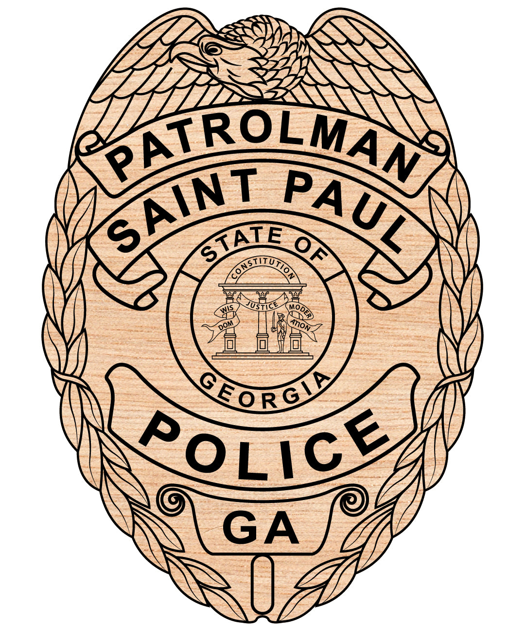 Saint Paul Georgia Police Patrolman Badge