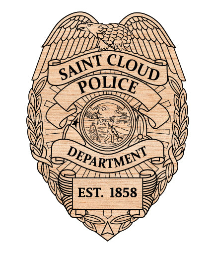 saint cloud police department badge svg, st cloud florida police badge vector, saint cloud police svg emblem, florida police badge svg file, st cloud law enforcement badge svg
